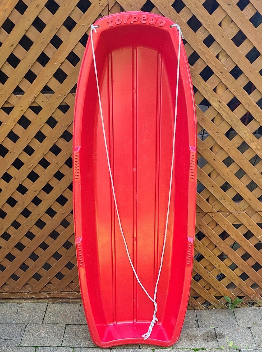 Torpedi Kids Red Sled with Pull Rope